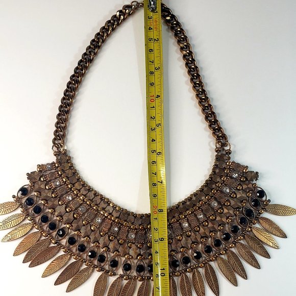 Vintage Boho Bib Collar Statement Necklace - Picture 4 of 7